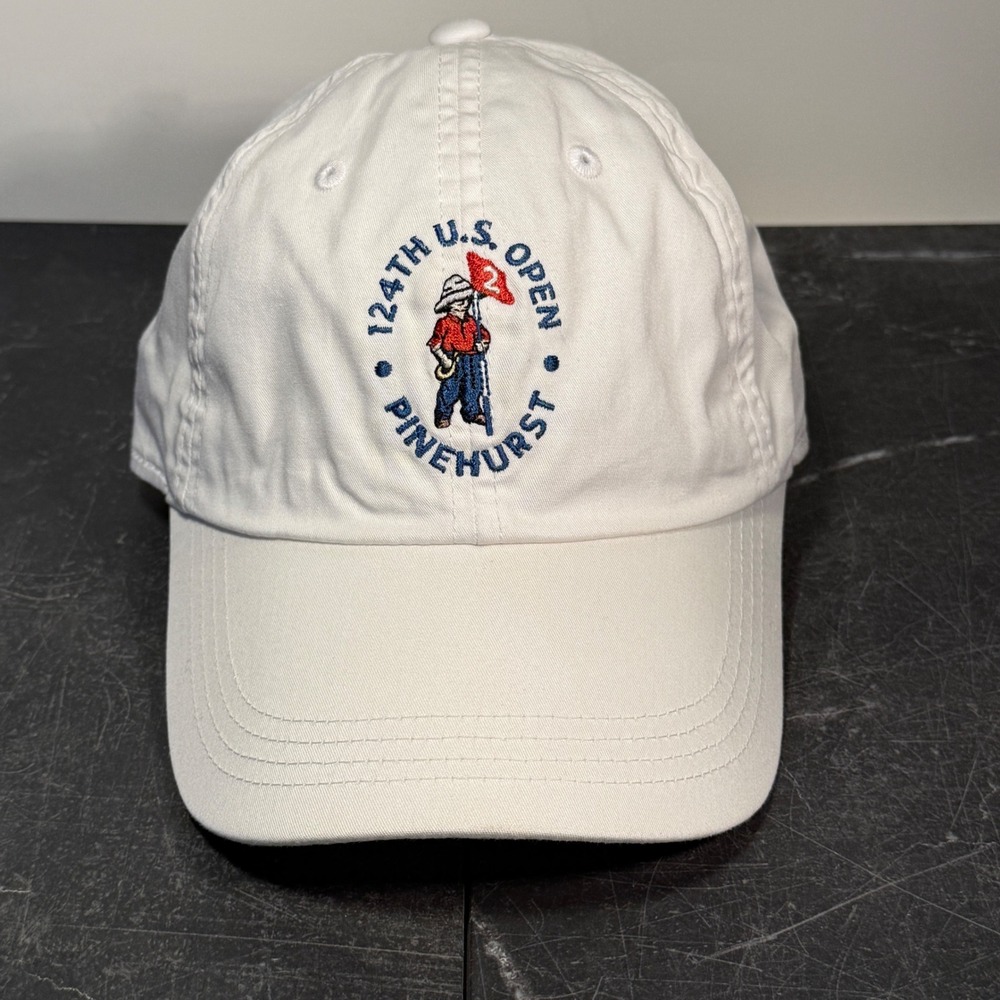 Ahead 124th U.S. Open Pinehurst Putter Boy White Hat USGA Member Adjustable Cap